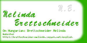 melinda brettschneider business card